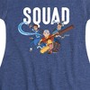 Girls' - Avatar: The Last Airbender - Trio Squad Fit & Flair Cap Sleeve Dress - 2 of 4