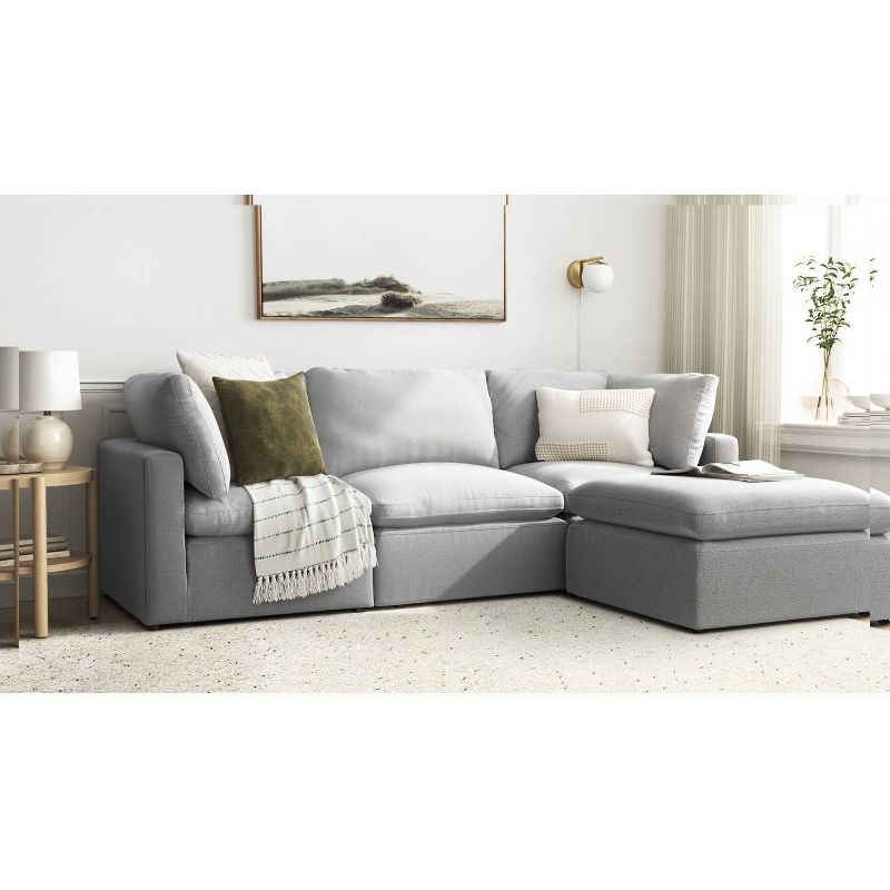 4pc Allandale Modular Sectional Sofa Set Gray - Threshold&#8482;, 3 of 10