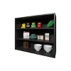 GlasFlength Kitchen Storage Kitchen Wall Cabinet Open Shelves Cabinet Rectangular Storage Cupboard for Kitchen, Black, 12"*36"*30" - 2 of 4