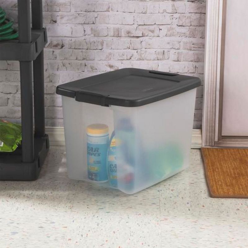 Sterilite 50 Quart Clear Latched Plastic Storage Container, 4 of 7