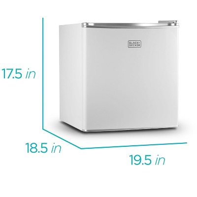 Compact White Energy Star Mini Fridge with Freezer, 1.7 Cu. Ft.