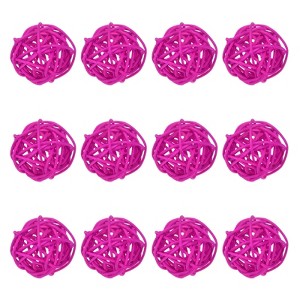 Unique Bargains Wicker Rattan Decorative DIY Crafts Balls for DIY Crafts 1.6 Inch 12 Pcs - 1 of 4