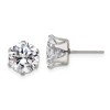 Chisel Stainless Steel Polished 9mm Round Cubic Zirconia Stud Earrings - 2 of 4