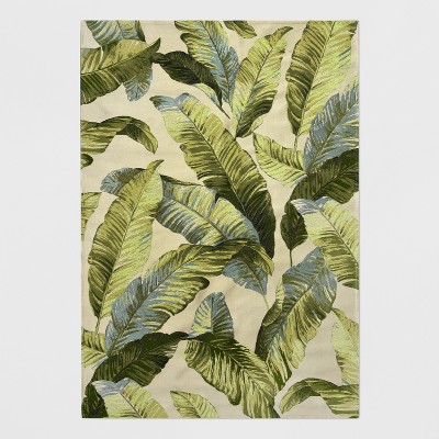 Vacation Tropical Outdoor Rug Green - Threshold™