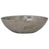 vidaXL Sink Gray 20.9 in.x15.7 in.x5.9 in. Marble - 2 of 4