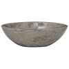 vidaXL Sink Gray 20.9 in.x15.7 in.x5.9 in. Marble - image 2 of 4