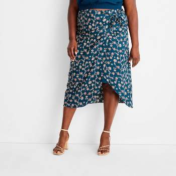 Women's Side-Tie Sarong Midi Skirt - Future Collective™ with Jenny K. Lopez