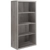 Bookshelf, Bookcase, Etagere, 5 Tier, 48"h, Office, Bedroom, Brown Laminate, Contemporary, Modern - 2 of 4