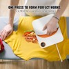 VEVOR Heat Press Machine,10x12inches Portable Shirt Printing Multifunctional Sublimation Transfer Heat Press Machine PTFE Coated, White&Orange - 3 of 4