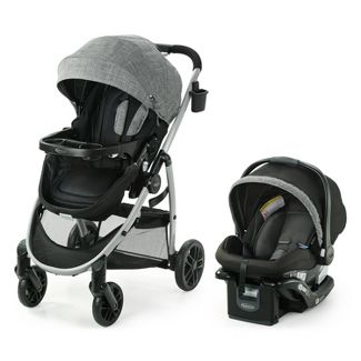 Graco Modes Pramette Travel System with SnugRide Infant Car Seat - Ellington