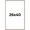 PosterPalooza | Classic Modern Silver Picture Frame - UV Acrylic, Foam Board Backing, Hanging Hardware - 2 of 4