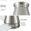 Gulches 48" Bruched Nickel Lowe Profile Ceiling Fan with Light for Patio Exterior - 4 of 4