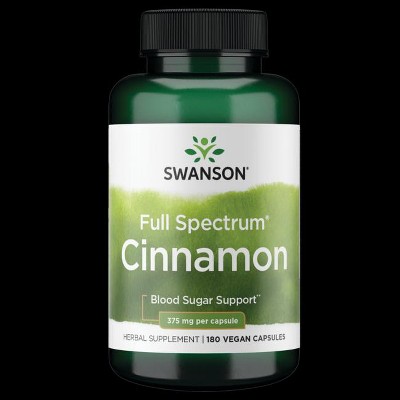 Swanson Full Spectrum Cinnamon 375 mg 180 Capsules.