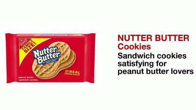 Nutter Butter Family Size Peanut Butter Sandwich Cookies, 16 oz 