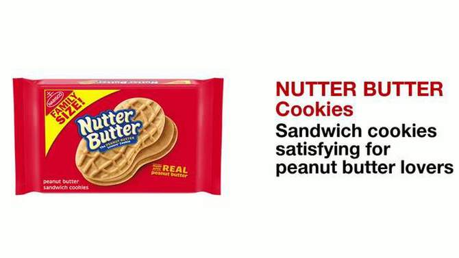 Nutter Butter Peanut Butter Sandwich Cookies - Family Size - 16oz, 2 of 15, play video