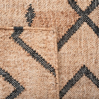 Kilim KLM750 Hand Loomed Area Rug - Natural/Charcoal - 5'x5' - Safavieh.