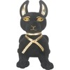 Summit Collection Black and Gold Ancient Egyptian Laying Anubis Dog Puppy Small Plush Doll - 3 of 3