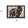 HomeRoots The Boss Bison Only Black Framed Print Wall Art - 3 of 4