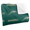 Jacksonville University Logo Pattern Silky Touch Blanket White 50x60 - 3 of 4