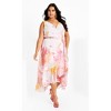 Women's Plus Size Aliya Print Maxi Dress - sunset rose | CITY CHIC - image 2 of 4