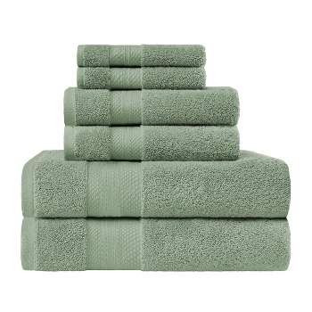 Premium Cotton Solid Plush Heavyweight Luxury Towel Set by Blue Nile Mills