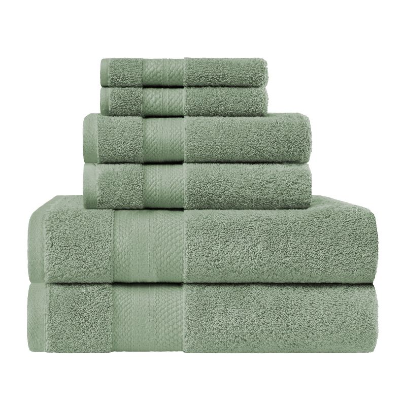 Premium Cotton Solid Plush Heavyweight Luxury Towel Set by Blue Nile Mills, 1 of 6