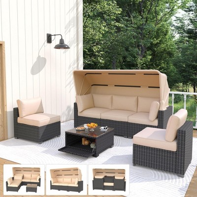 Outdoor Daybed with Canopy