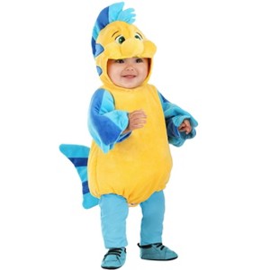 HalloweenCostumes.com Disney The Little Mermaid Flounder Infant Costume - 1 of 4