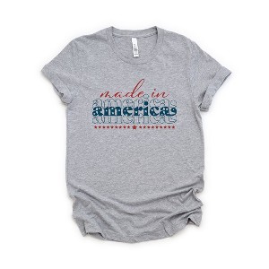 Simply Sage Market Women's Made In America Stacked Short Sleeve Graphic Tee - 1 of 4