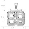 Black Bow Jewelry 14k White Gold, Varsity Collection, Large D/C Pendant, Number 89 - 2 of 3
