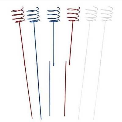 Maplefield Stick & Sip - Metal Lawn Stake Beverage Holders - Holds Cans, Bottles, and Cups - Great for Backyards (USA, 4)
