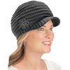 Collections Etc Crochet Flower Knit Hat - 3 of 3