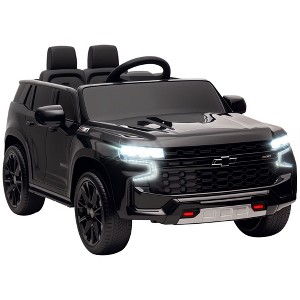 Licensed Chevrolet Tahoe 12V Kids Ride-On Car with Remote, Music, Lights & Seat Belt - 1 of 4