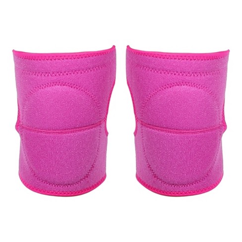 Unique Bargains Sporting Protective Knee Pad Breathable Flexible Knee  Support Compression Sleeve Brace for Football Dance Black Pink Size L 1 Pair