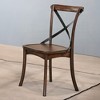 Simple Relax Set of 2 Wood Side Chair in Dark Oak and Black - 2 of 4