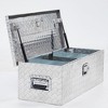 39 Inch Aluminum Truck Tool Box Truck Bed Tool Box with Sliding Shelf Diamond Plate ToolBox with Side Handle,Lock and 2 Keys - 4 of 4