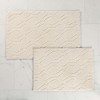 Diamond Lattice Textured Machine Washable Bath Rugs, Set of 2 by Blue Nile Mills - 2 of 4