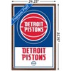 Trends International NBA Detroit Pistons - Logo 21 Framed Wall Poster Prints - 3 of 4