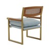 TOV Furniture Harlow Rattan Velvet Chair - 4 of 4