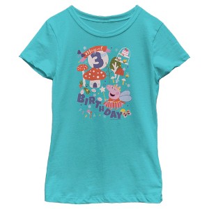 Girl's Peppa Pig Magical 3rd Birthday T-Shirt - 1 of 4