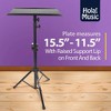 Hola! Music HPS-290B Adjustable Height Professional Projector Dj Mixer Tripod Stand Laptop Tray with 15.5 by 11.5 Inch Plate, Black - 3 of 4