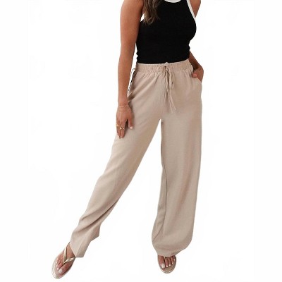 Women's Contrast Stripe Elastic Waist Pant - Edit by Nine