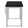Vynxaria Modern 48" Adjustable Standing Computer Desk Black Laminate Grey Metal Frame for Home Office Laptop Work - 4 of 4