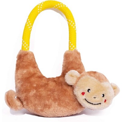 ZippyPaws - RopeHangerz Interactive Rope Tug Dog Toys - Monkey
