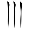 Smarty Had A Party Solid Black Moderno Plastic Dinner Knives - 480 pcs - 2 of 4