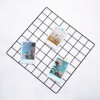 Unique Bargains Metal Wall Hanging Photo Pictures Display Decor Wire Grid Panels 2 Pcs - 4 of 4