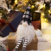 FURNIinspire Decorative Objects 3pcs Fabric Sitting Gnome, Christmas Table Home Ornaments For Holiday Party Gifts, Multicolored, 3.5"*3.5"*14.6" - 2 of 4