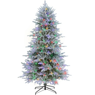 SUGIFT 6ft Pre-Lit Artificial Christmas Tree with 300 LED Lights, 1350 Branch Tips & Remote Control