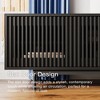 POVISON Mid-Century Modern TV Stand,Modern TV Console,Entertainment Center Media Console,with Openwork Iron Legs Black 118.11" - 4 of 4