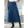 Roaman's Women's Plus Size Petite Complete Cotton A-Line Skirt - 4 of 4